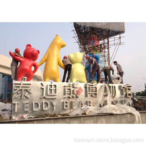 custom cartoon sculpture in fiberglass